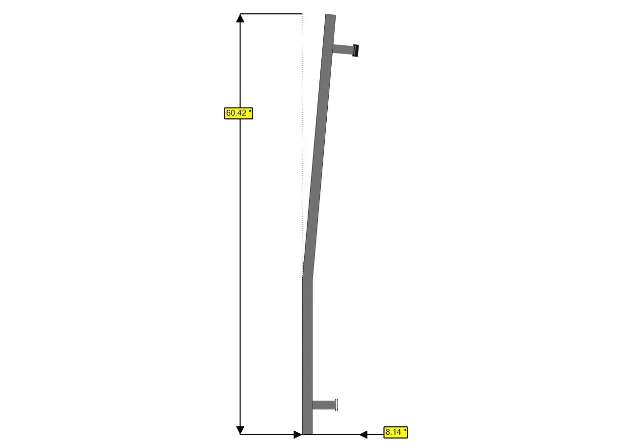 07  Sprinter Van HD Rear Door Ladder - Low Roof