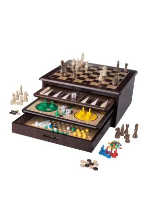 10-In-1 Wooden Game Collection