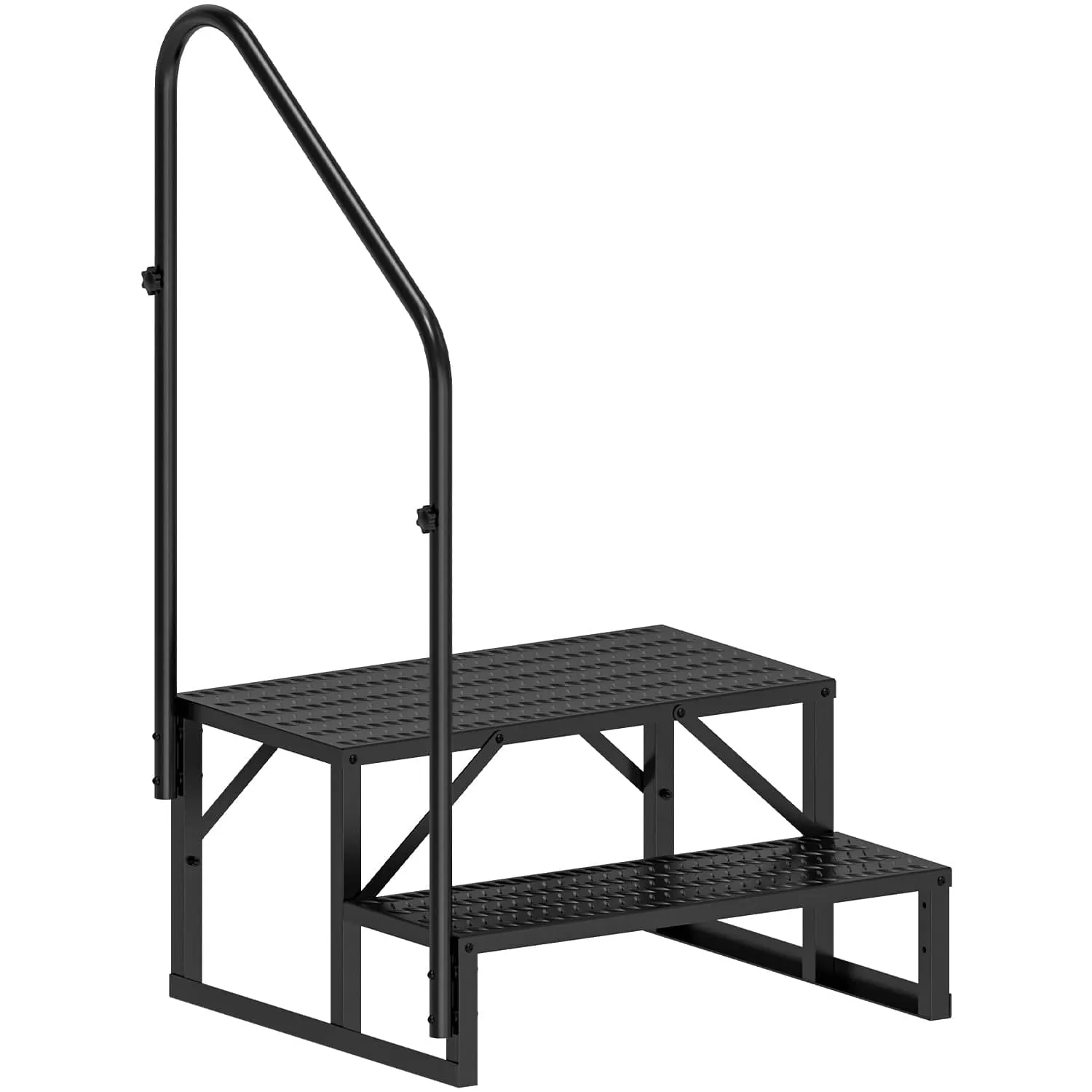 2 Steps RV Stairs with Handrail