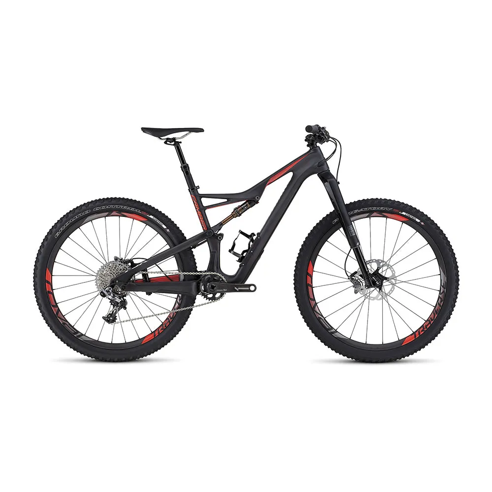 2016 Specialized S-Works Camber FSR Carbon  650B Carb/Rkt Red/Flo Red MD