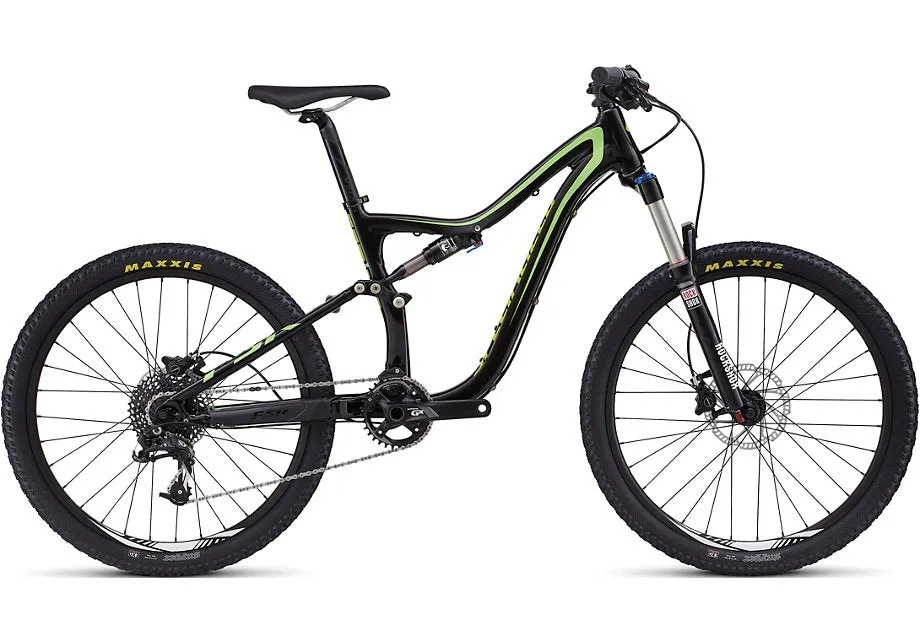 2017 Specialized Camber Fsr Grom  Gloss Black/Monster Green/Hype S