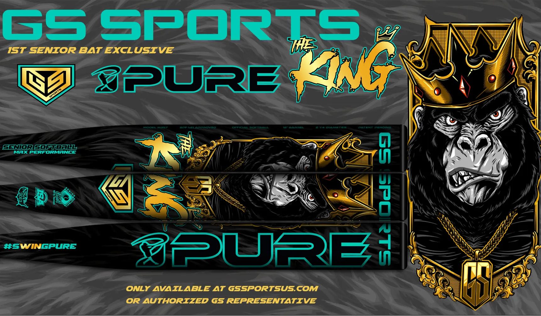 2024 GS Sports THE KING 1-Piece Slowpitch Senior Softball Bat (Limited Edition)