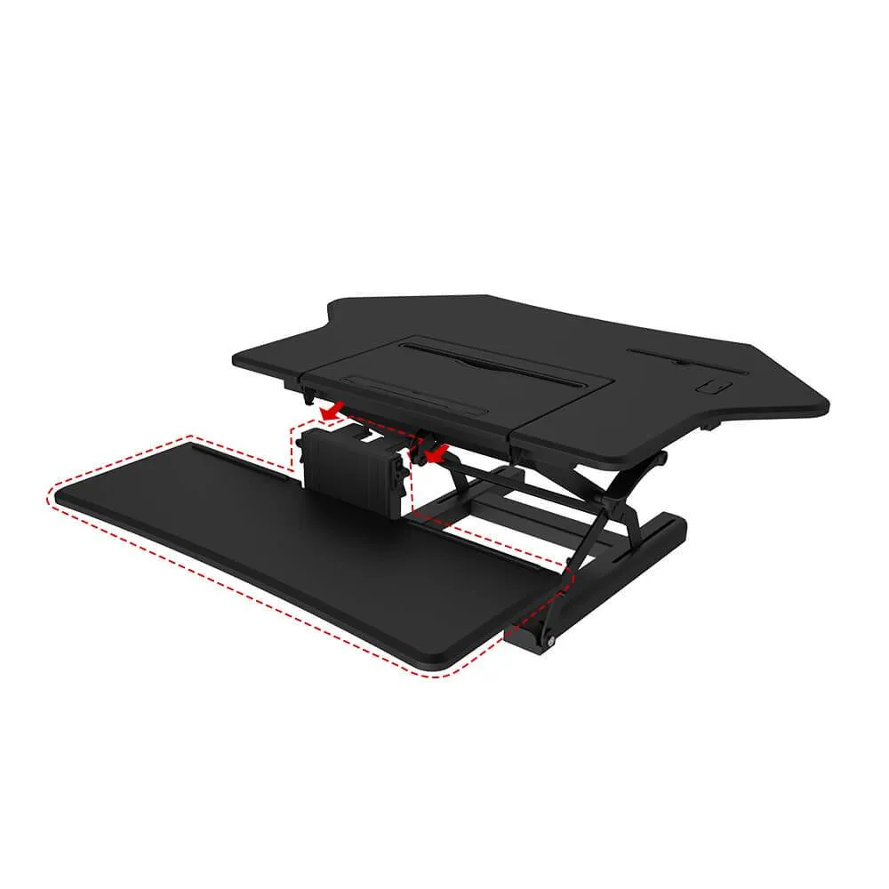 36" Smart Sit-Stand Desk Riser | Desk Converter