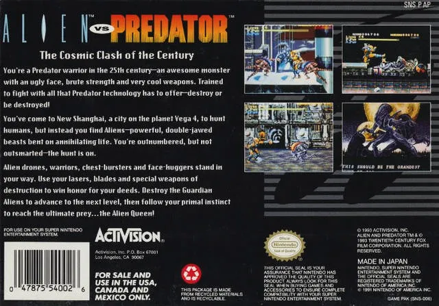 Alien vs. Predator - (SNES) Super Nintendo [Pre-Owned]