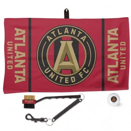 Atlanta United FC Golf Waffle Towel Golf Balls Cleaning Tool Gift Set