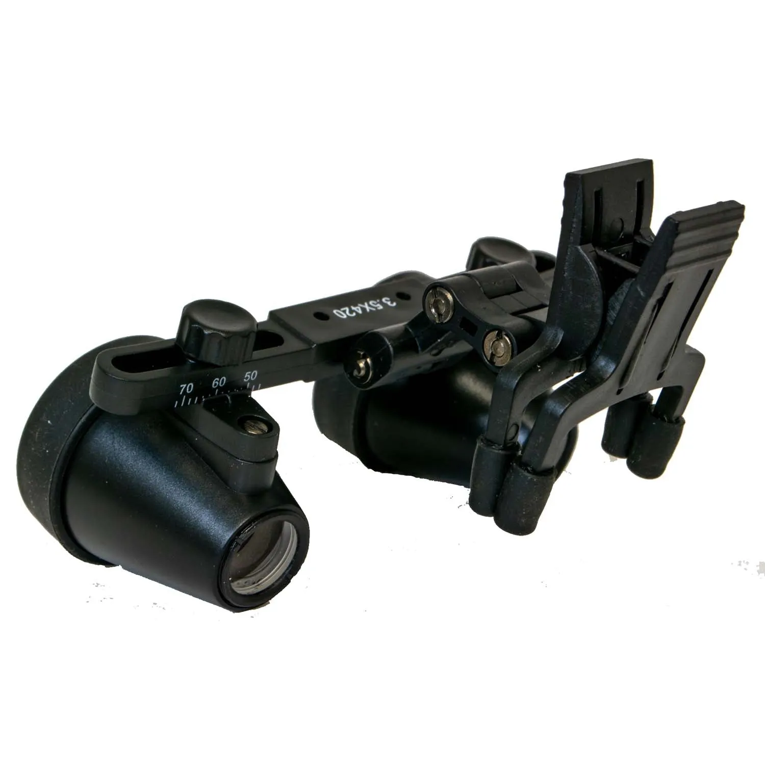 Binocular Headband Magnifier, clips to spectacles