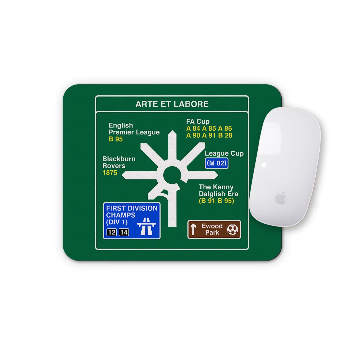 Blackburn Rovers History Roundabout Mouse Mat
