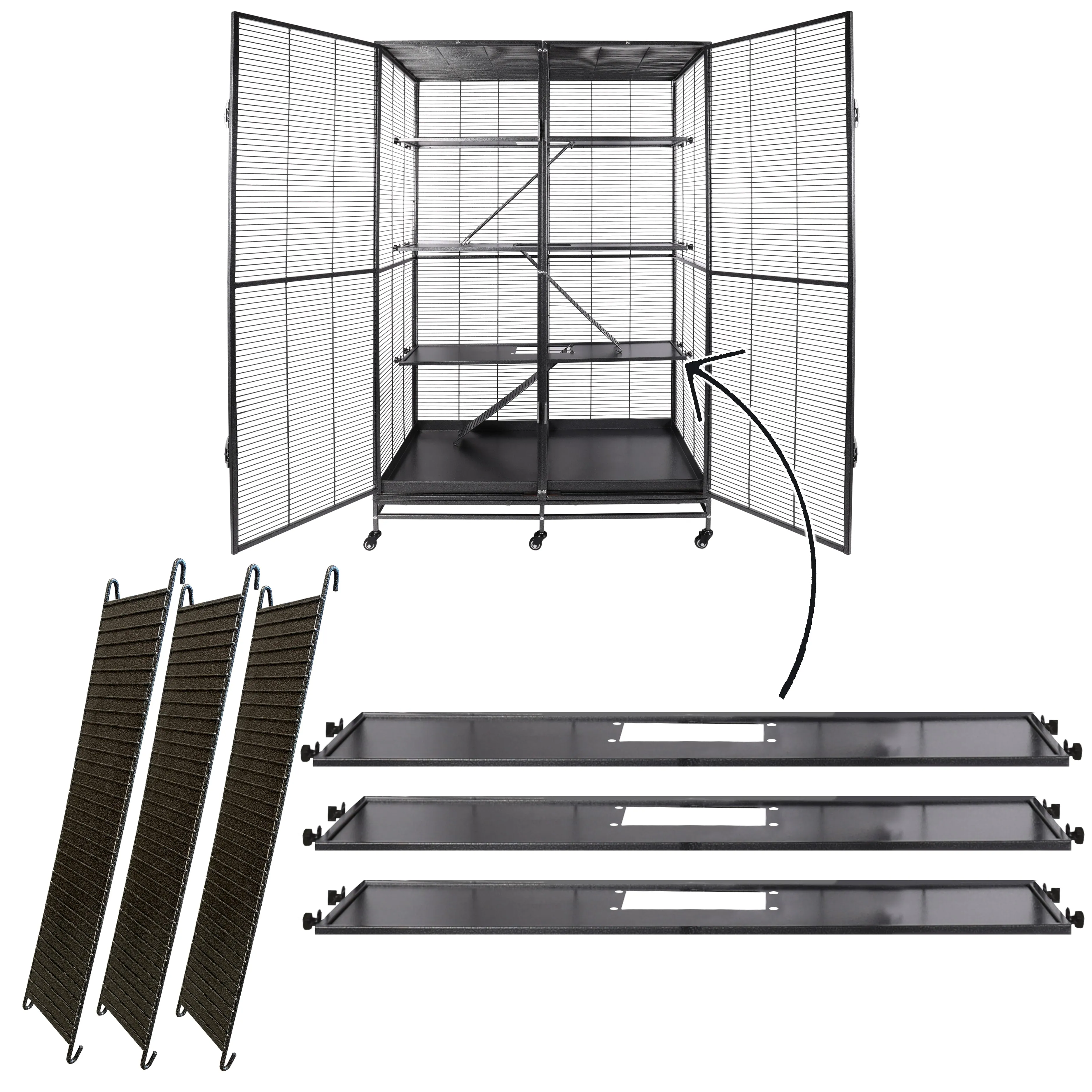 Optimized Borneo Version II Shelf and Ladder Set