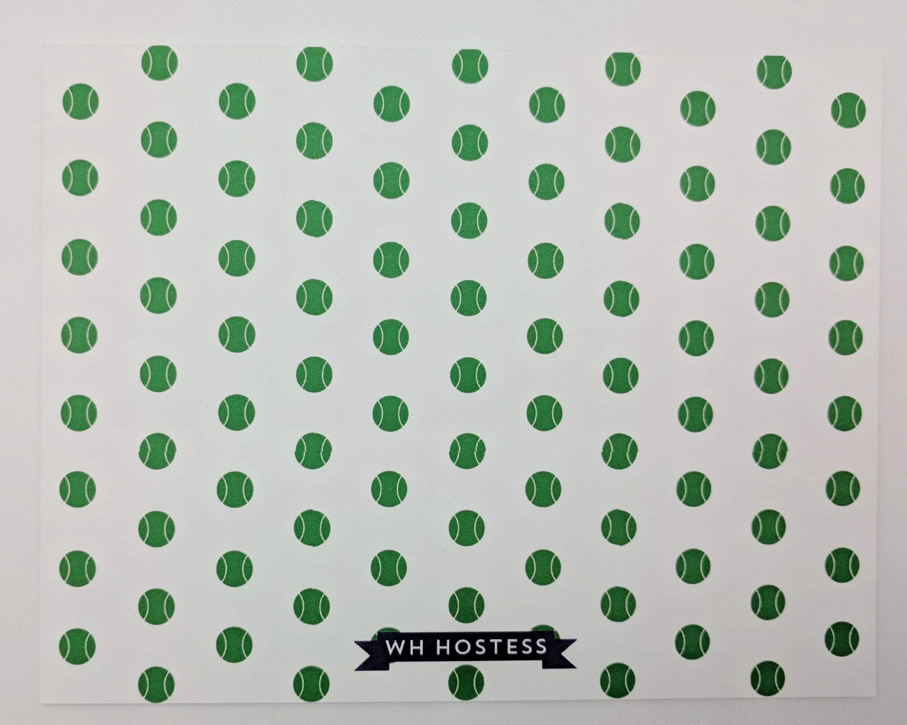 BOXED NOTE CARDS - WHH - TENNIS NOTE CARDS SET OF 10