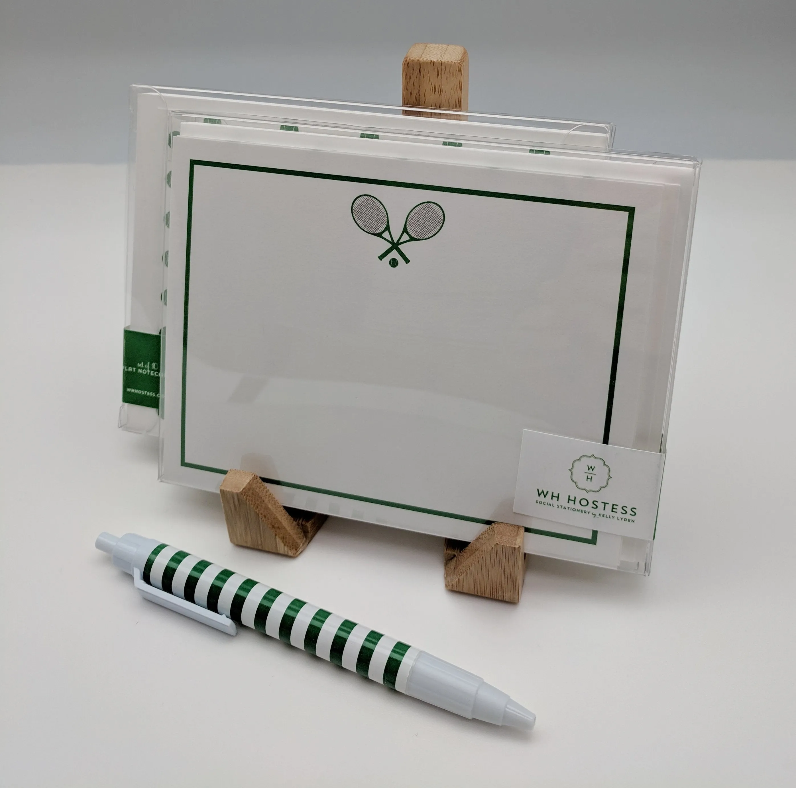 BOXED NOTE CARDS - WHH - TENNIS NOTE CARDS SET OF 10