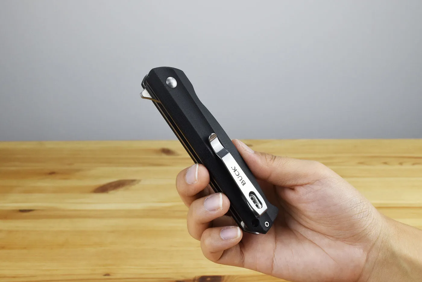 Buck 251 Langford Folder (Black G10)