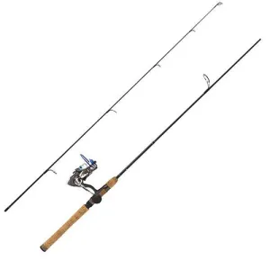 Diamond Series Graph Combo - 2 Piece, 6'6", Medium Power, Graphite Rod and Reel Spinning Combo, 4 1 Bearing