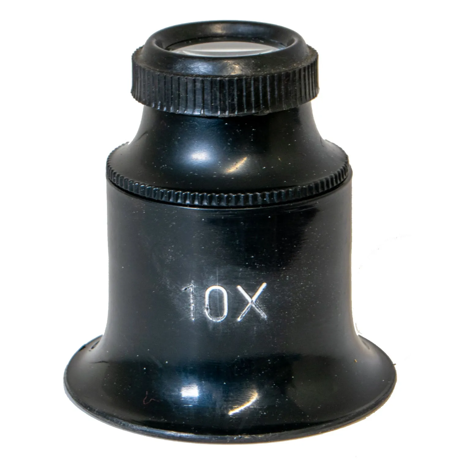 Dual magnification eyeglass, 10X or 14X