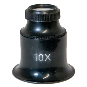 Dual magnification eyeglass, 10X or 14X