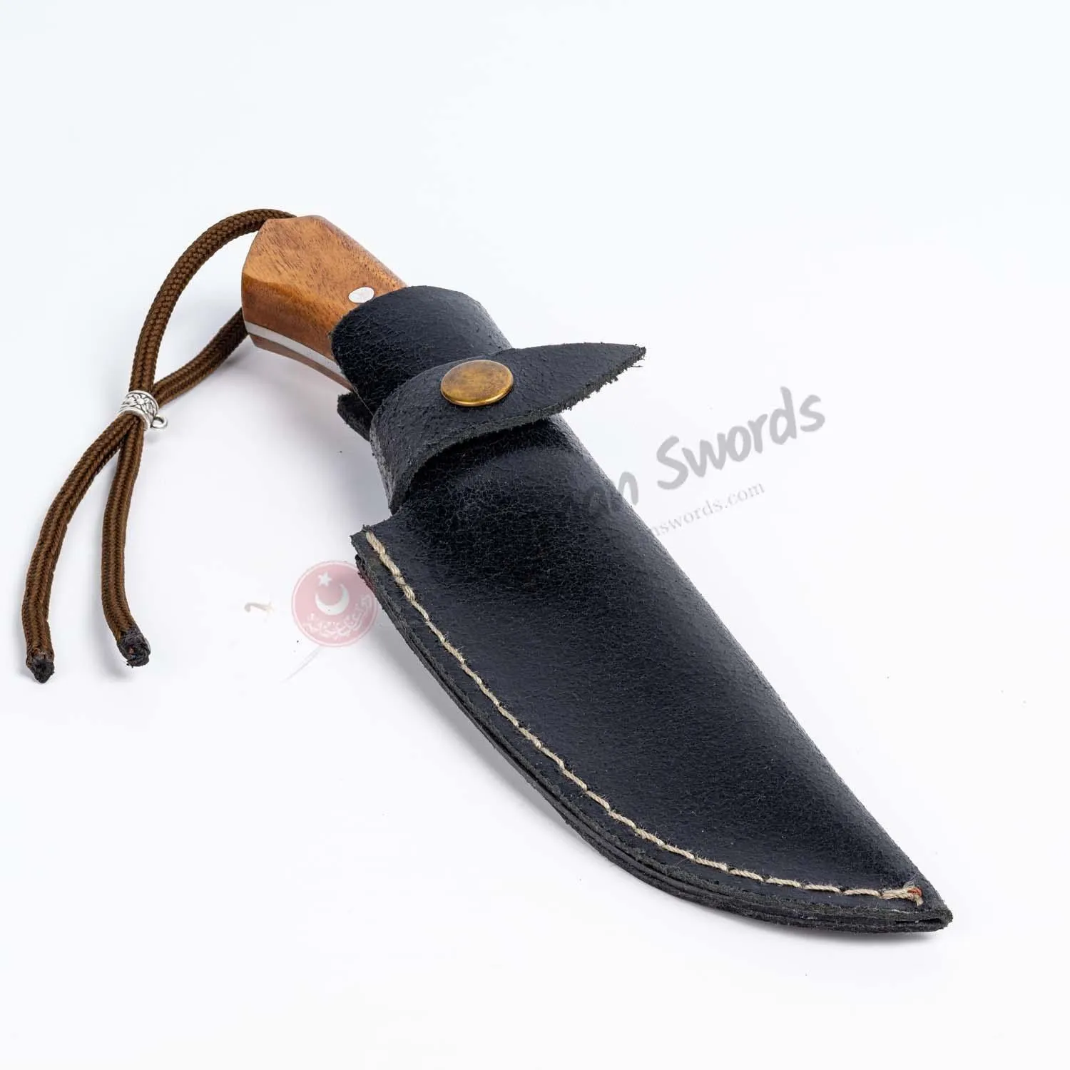 Handmade Bushcraft Knife Walnut Handle 8.5"