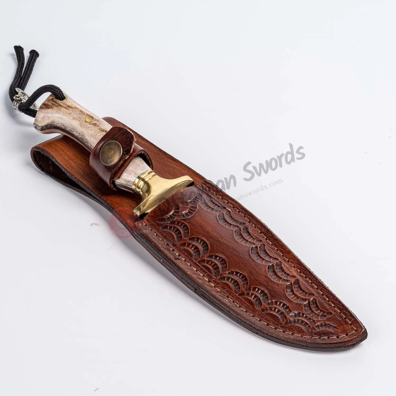 Handmade Deer Horn Handle Camping Knife 8 İnches