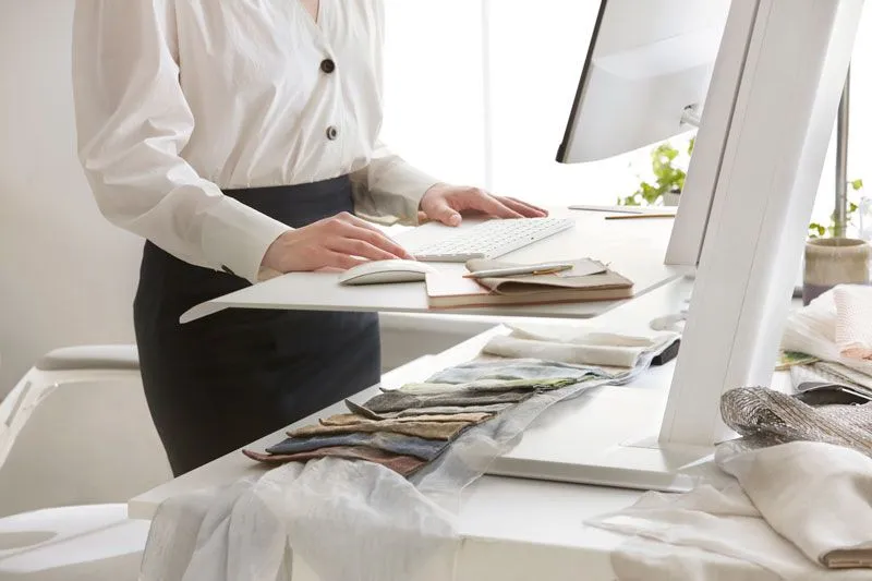 Humanscale QuickStand ECO 2.0 Dual Sit/Stand Solution QSE2DMW QSE2DMB