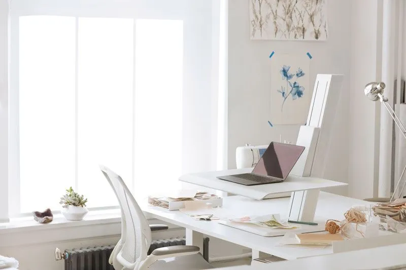 Humanscale QuickStand ECO 2.0 Dual Sit/Stand Solution QSE2DMW QSE2DMB