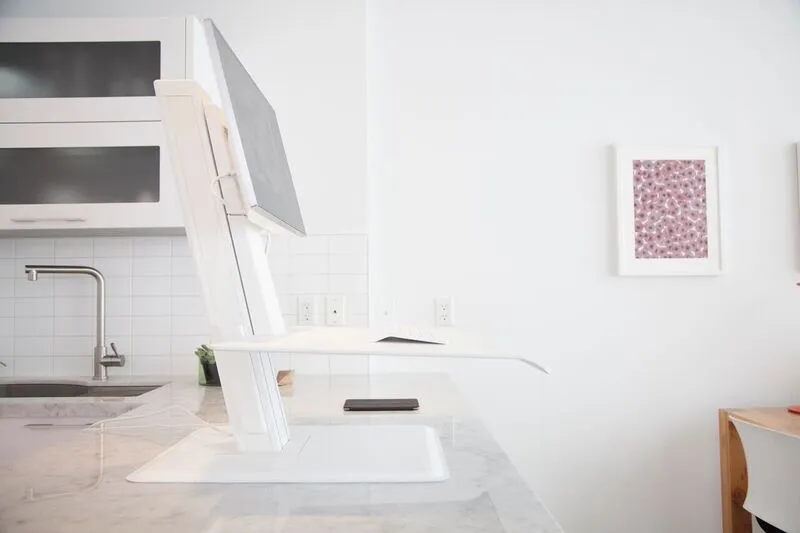 Humanscale QuickStand ECO 2.0 Dual Sit/Stand Solution QSE2DMW QSE2DMB