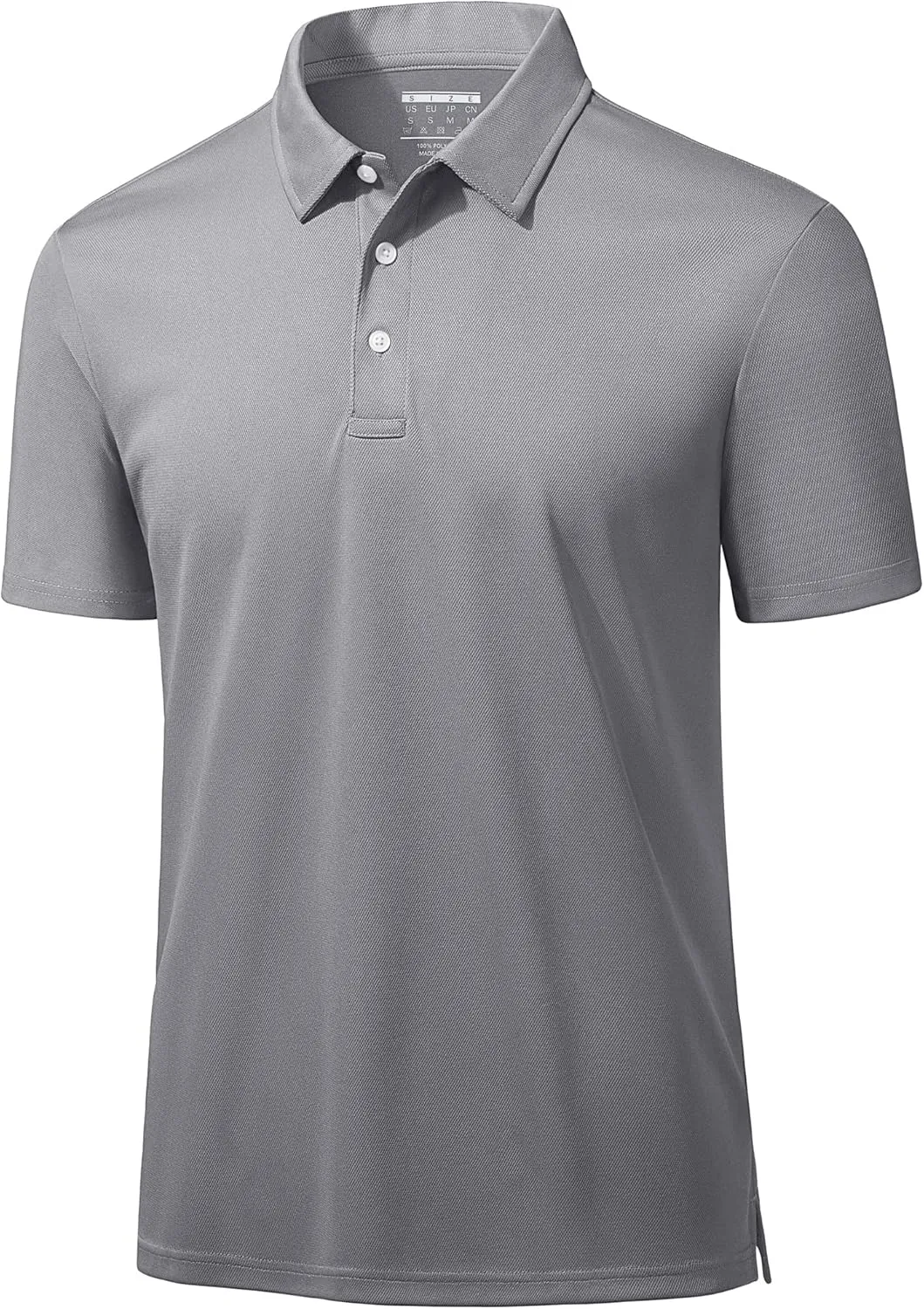 MAGCOMSEN Men's Polo Shirts 3 Buttons Casual Work T Shirts Quick Dry Short Sleeve Golf Shirt Pique Jersey Outdoor Performance