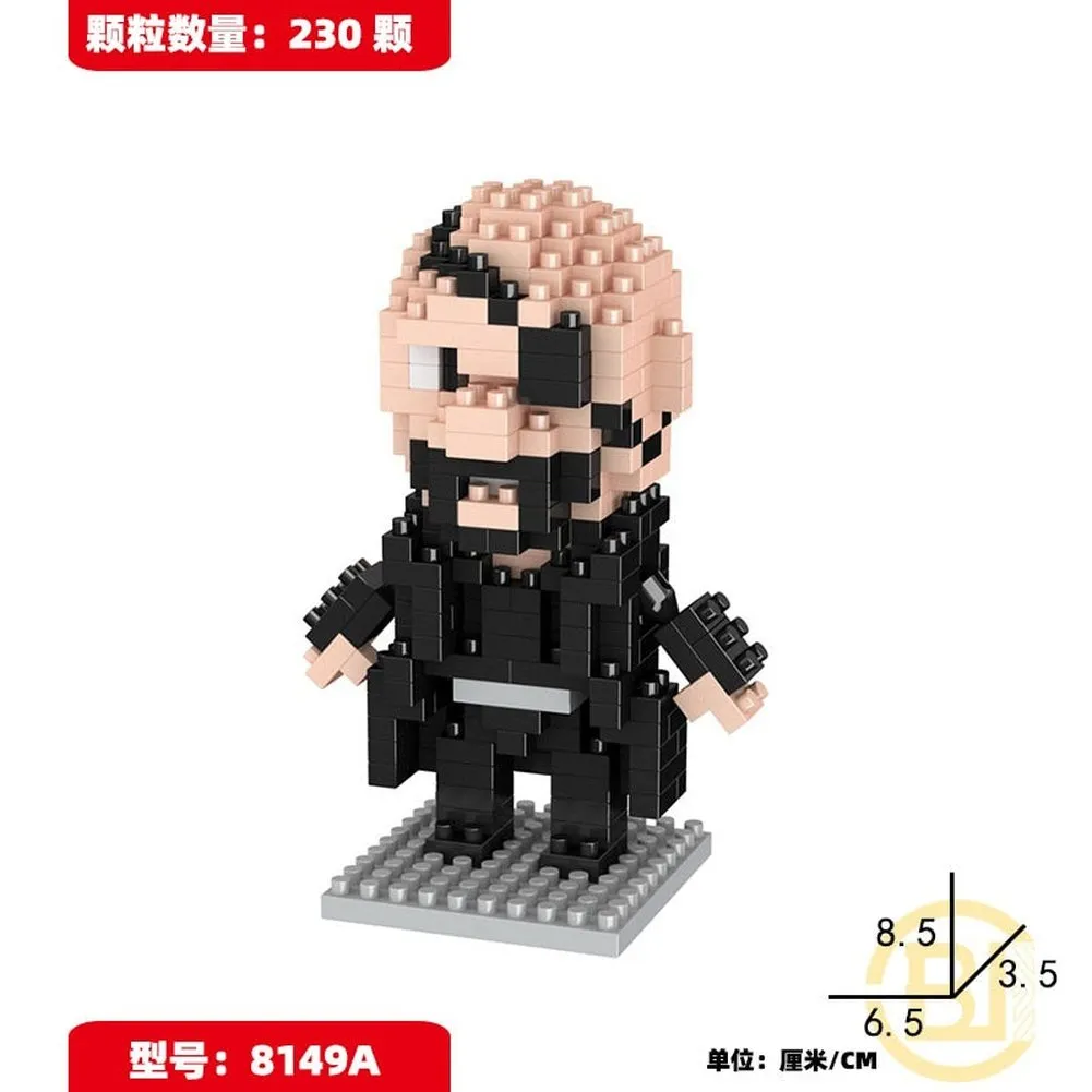 MOC NON  Block Cartoon Anime Super Hero Avengers Superhero Iron Man Captain America Spider Toy DIY Building Bouwstenen Speelgoed