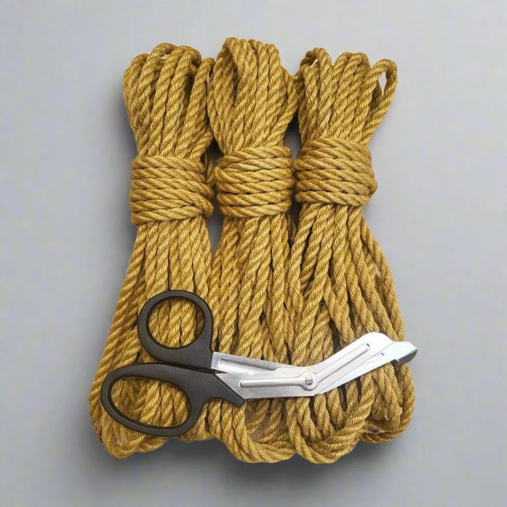 Premium Quality Mustard Yellow Jute Shibari Bondage Rope for Intricate Knotting
