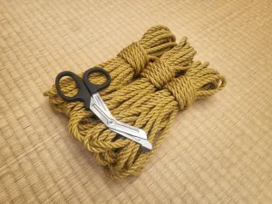 Premium Quality Mustard Yellow Jute Shibari Bondage Rope for Intricate Knotting