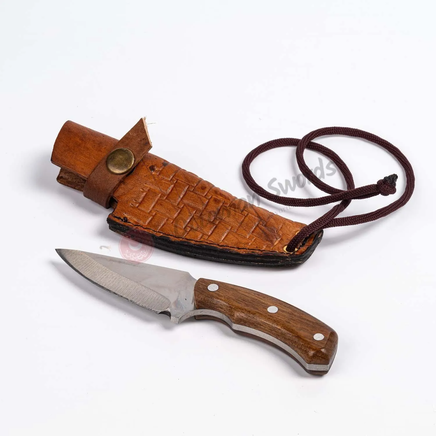 Necklace Pendant Knife Wooden Handle