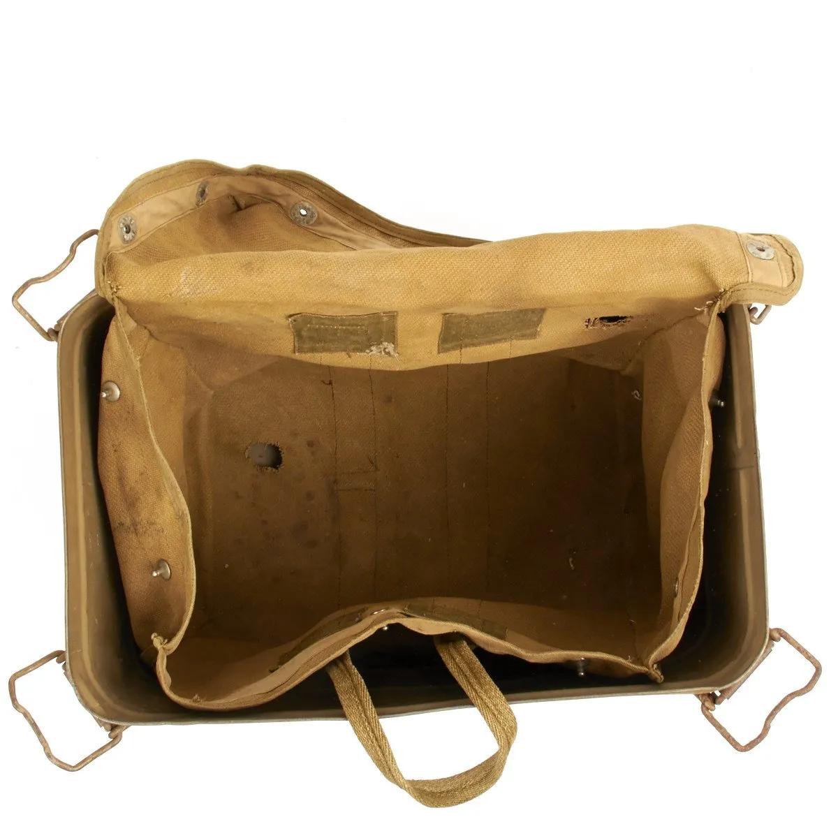 Original German WWII Fallschirmjager Parachute Complete Set with Harness and Transit Chest - Unissued