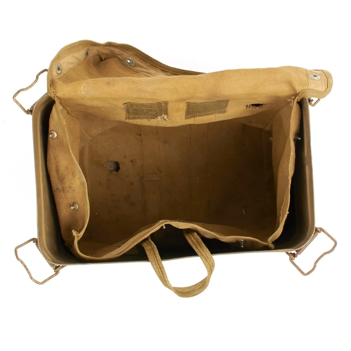 Original German WWII Fallschirmjager Parachute Complete Set with Harness and Transit Chest - Unissued