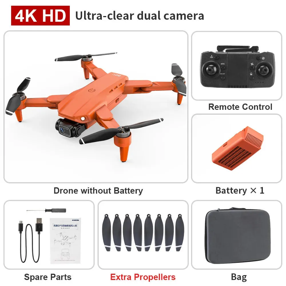 Pro Brushless 4K  5G GPS HD Foldable Quadcopter Drone