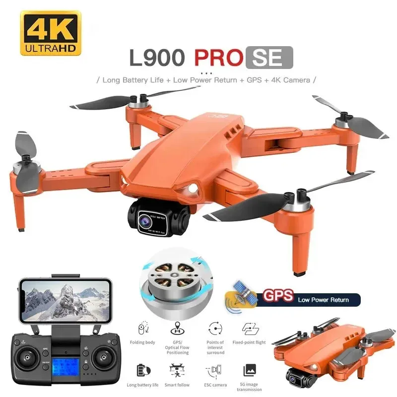 Pro Brushless 4K  5G GPS HD Foldable Quadcopter Drone