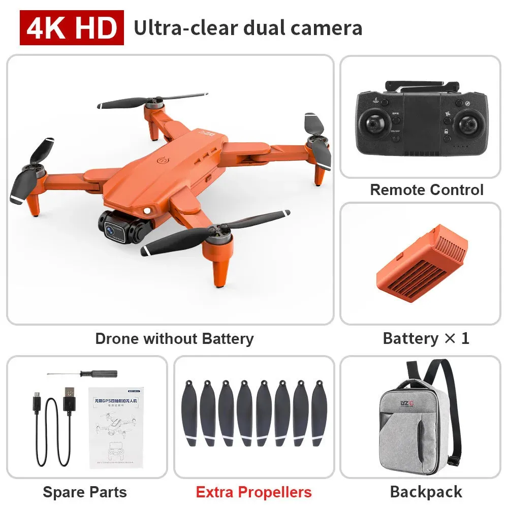 Pro Brushless 4K  5G GPS HD Foldable Quadcopter Drone