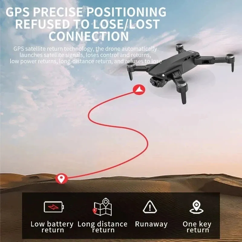 Pro Brushless 4K  5G GPS HD Foldable Quadcopter Drone