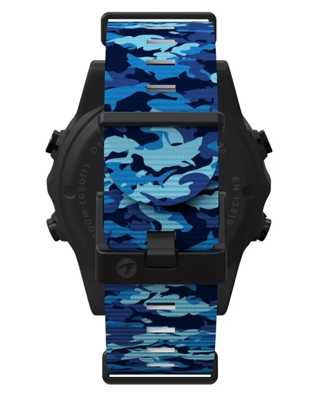 Shearwater Teric Strap Kit - Nylon Blue Camo Short (disc)