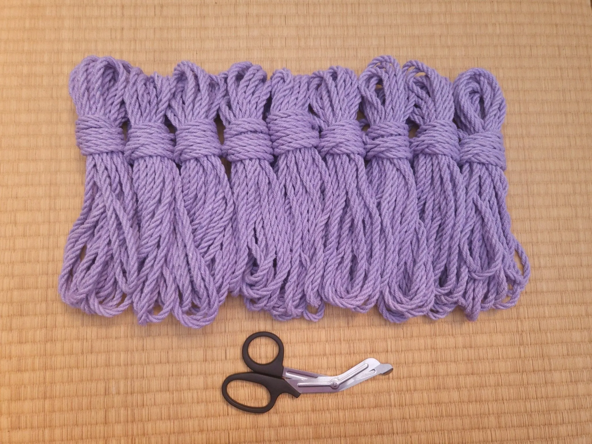 'Wisteria Love / Lilic' Hemp bondage rope.